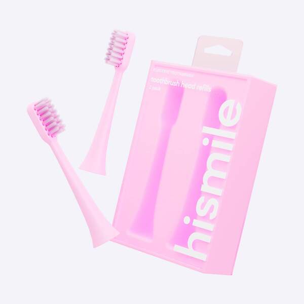 Hismile Electric Toothbrush Head Refills - Pink (2Pk)
