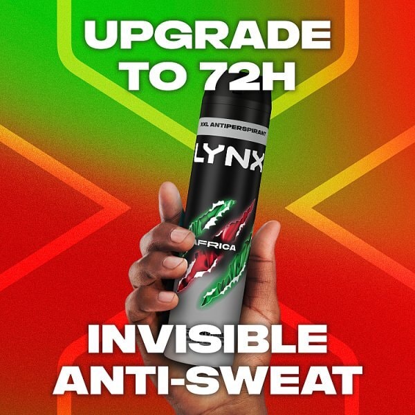 Lynx Antiperspirant Deodorant Aerosol Africa 250ml