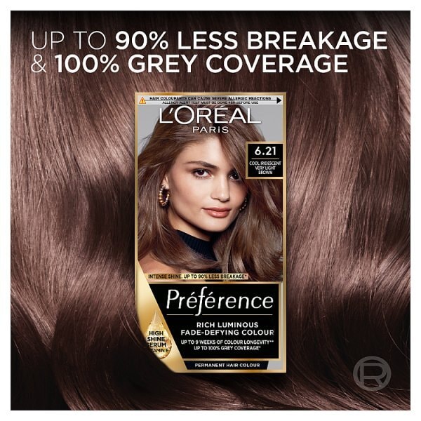 L'Oréal Paris Preference 6.21 Cool Iridescent Light Brown