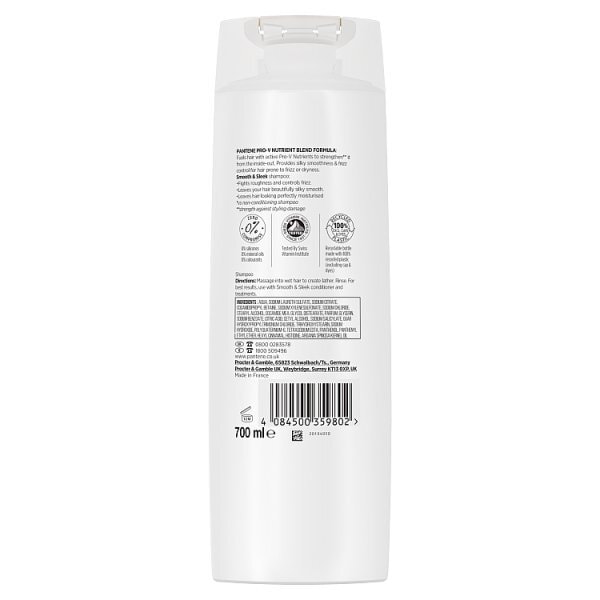 Pantene Shampoo Smooth & Sleek anti-frizz 700ml