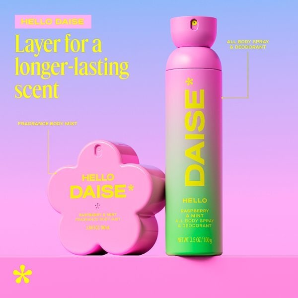 Daise All Body Spray & Deodorant Hello 120 Ml