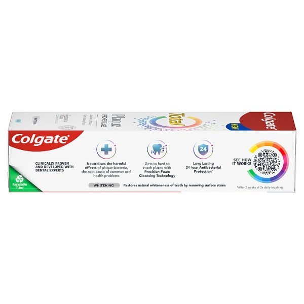 Colgate Total Plaque Pro-Release Whitening Toothpaste 75ml