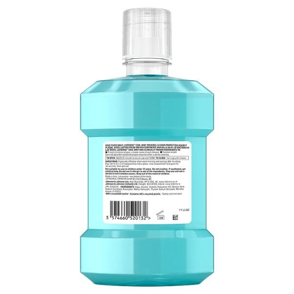 Listerine Antibacterial Mouthwash Coolmint 1 Litre