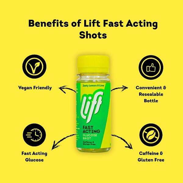 Lift Fast Acting Glucose Shot Zesty Lemon & Lime 60ml