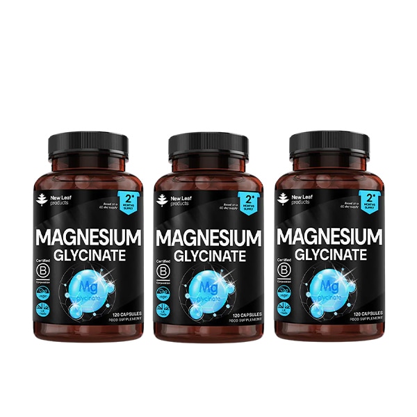 New Leaf Magnesium Glycinate High Strength Capsules 1040mg
