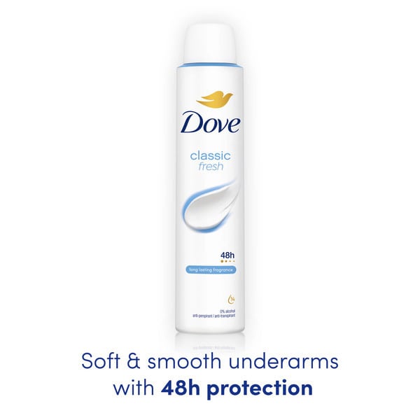 Dove Classic Fresh Anti-Perspirant Deodorant Aerosol 200 ml