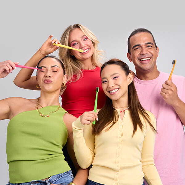 Grin 100% Recycled Toothbrush 1Pk Soft Fuschia
