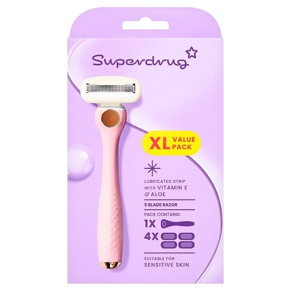 Superdrug Premium Razor Pink Value Pack