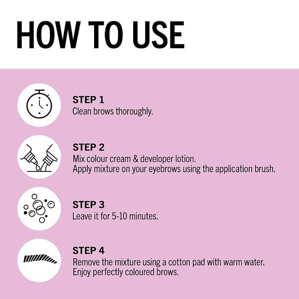 Schwarzkopf Brow Tint Dark Brown Permanent Eyebrow Tint