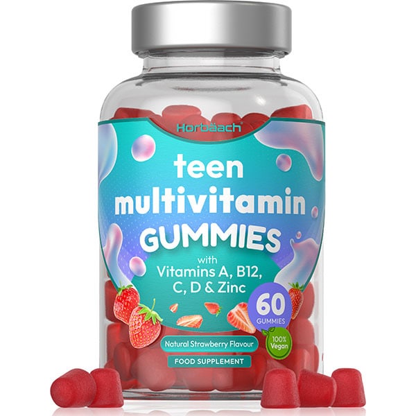 Teen Multi Vegan Gummies B Vits, Vit A, C & D, Biotin, Zinc 