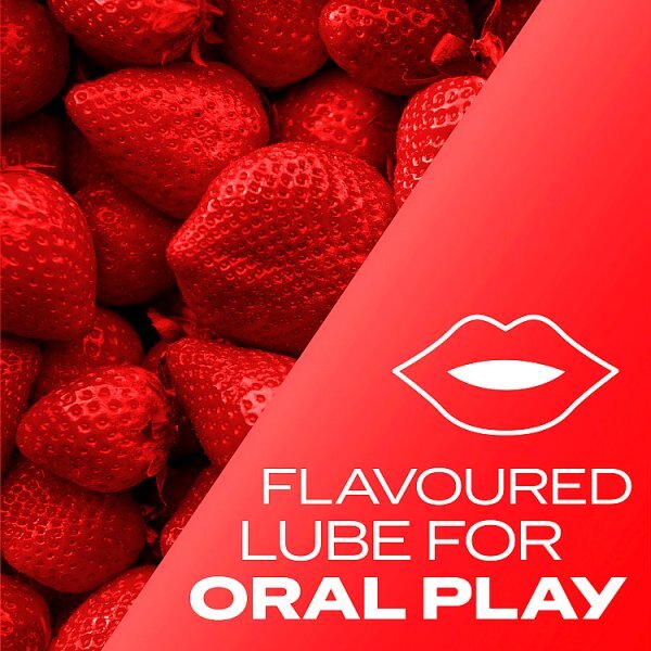 Durex Strawberry Lube Water Based Flavoured Edible 100ml