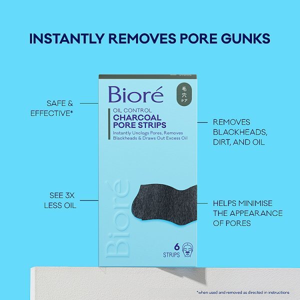 Bioré Charcoal Pore Strips 6pct