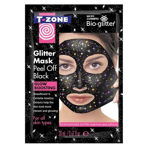 DNR T-Zone Glitter Peel Off Mask Black | Skin | Superdrug