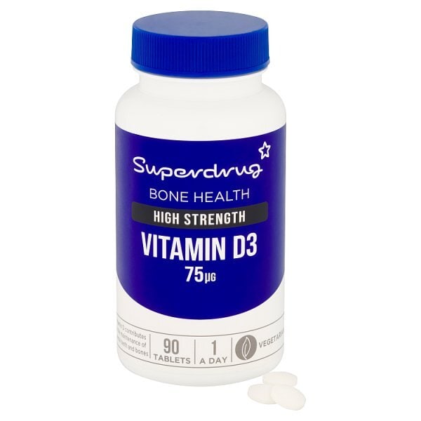Superdrug High Strength Vitamin D 75ug 90s