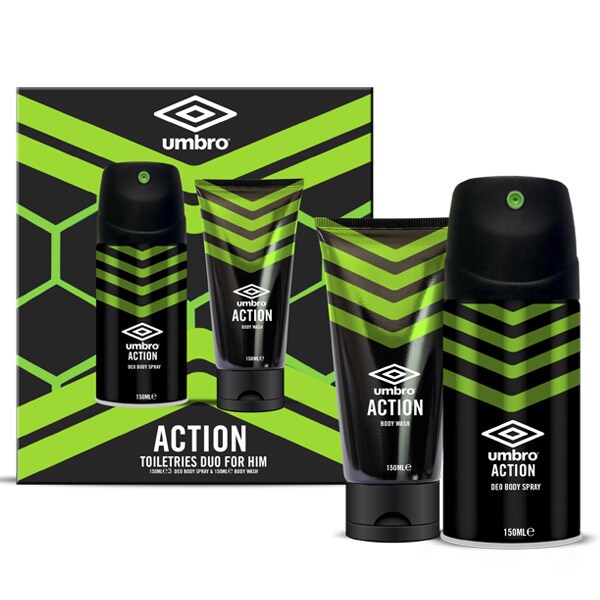 Umbro Action Body Wash & Body Spray Set