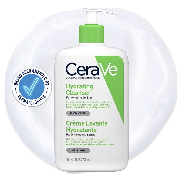 CeraVe Hydrating Cleanser with Hyaluronic Acid for Dry Skin 473ml