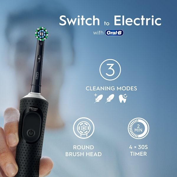 Oral-B Vitality Pro Black & Lilac Electric Toothbrush Duo Pack
