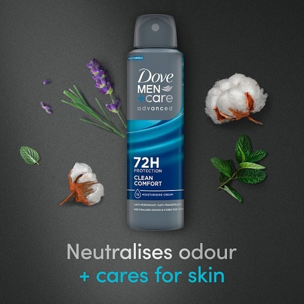 Dove Men+Care Advanced Clean Comfort Anti-Perspirant Aerosol 150 ml