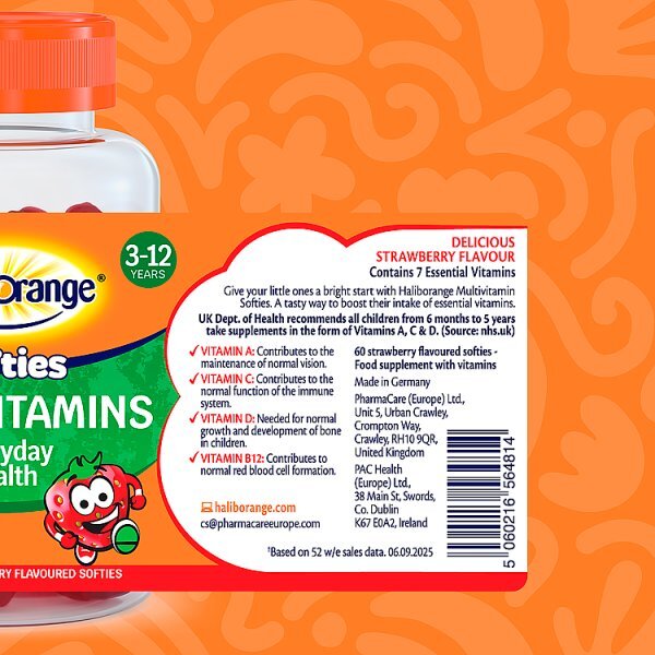 Haliborange Strawberry Multivitamin - 60 Softies