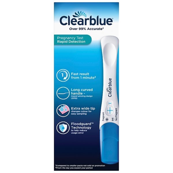 Clearblue Visual Rapid Detection Pregnancy Test - 3 Tests