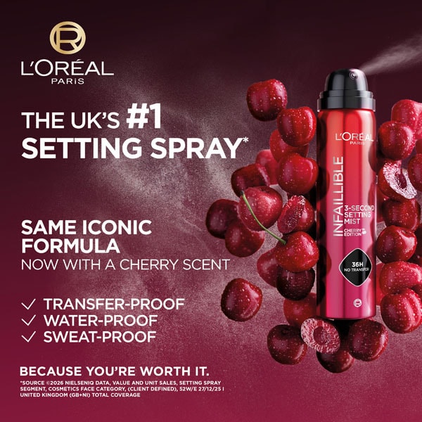L'Oreal Paris Infallible 3-Second Setting Mist Cherry Fix