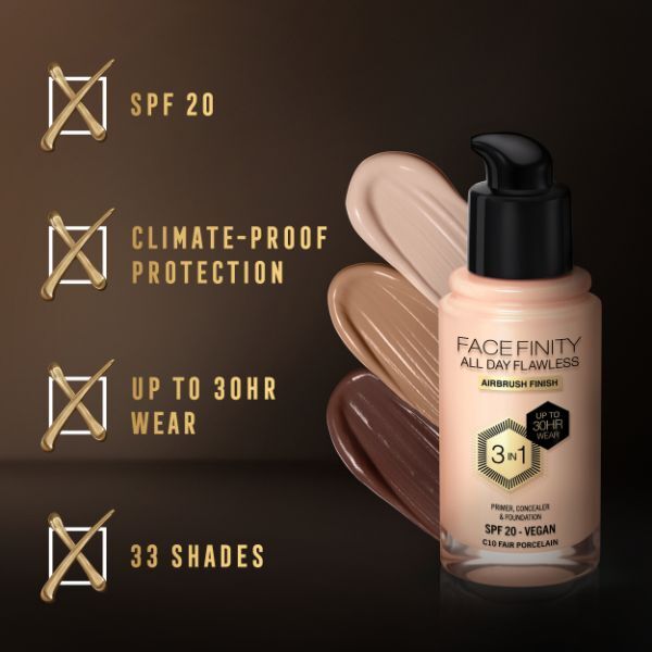 Max Factor Facefinity Flawless Foundation, Fair Porcelain