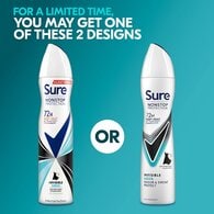 Sure Antiperspirant Deo Aerosol Nonstop Invisible Aqua 250ml