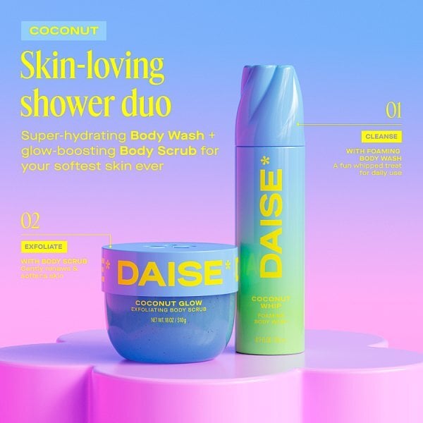 Daise Foaming Body Wash Coconut 265 Ml