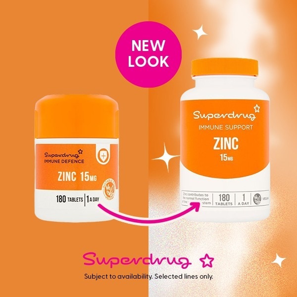 Superdrug Zinc 15mg 180s