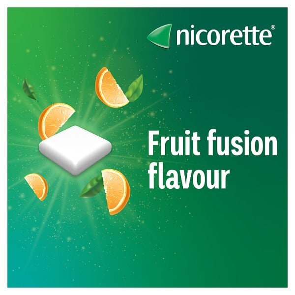 Nicorette Fruitfusion 4mg Gum Nicotine 105s (Stop Smoking)