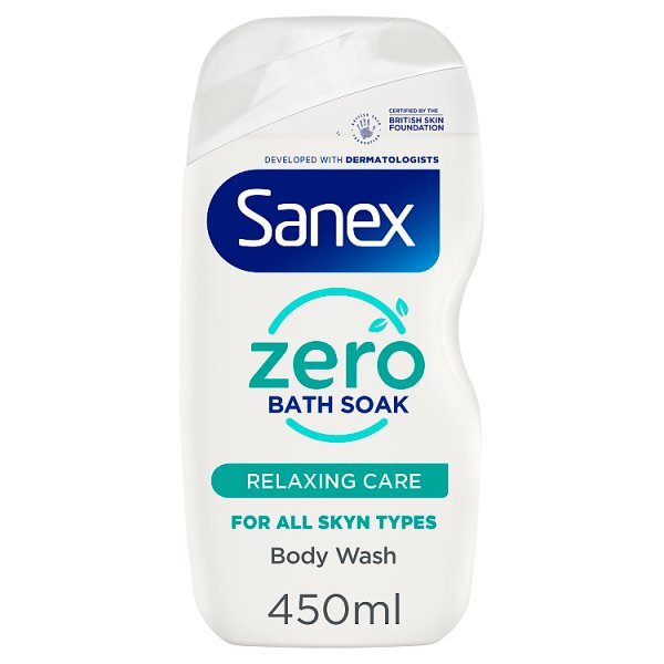 Sanex Zero% Hypoallergenic Relaxing Care Bath Soak 450ml