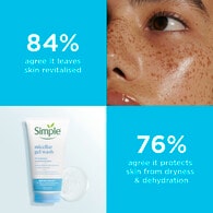 Simple Water Boost Micellar Facial Gel Facial Wash Cleanser