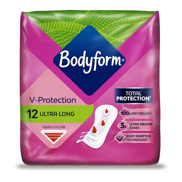 Bodyform Ultra Long Sanitary Towels 12 pack