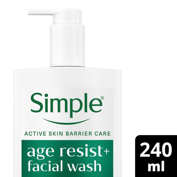 Simple Age Resist+ Facial Cleanser 240 ml