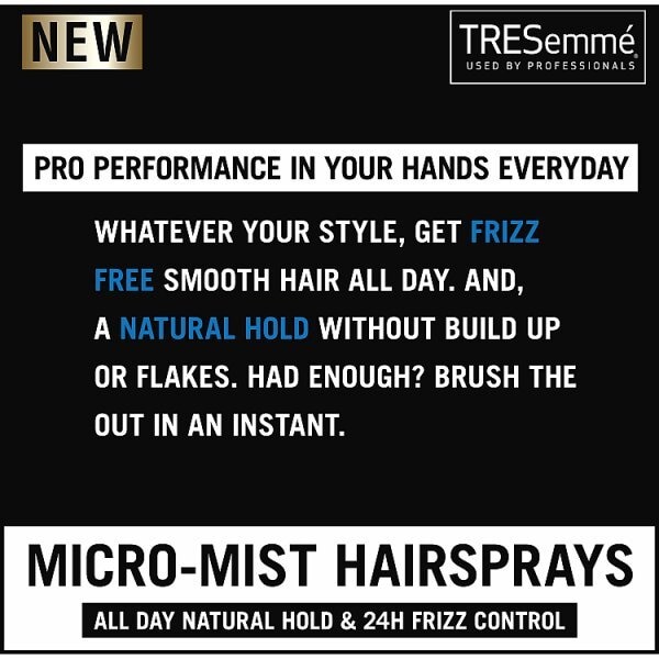 TRESemme Salon Finish Extra Hold Hairspray 250ml