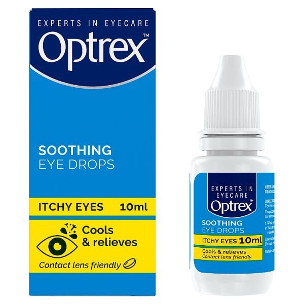 Optrex Soothing Drops Itchy Eyes Pollen Allergy Relief 10ml