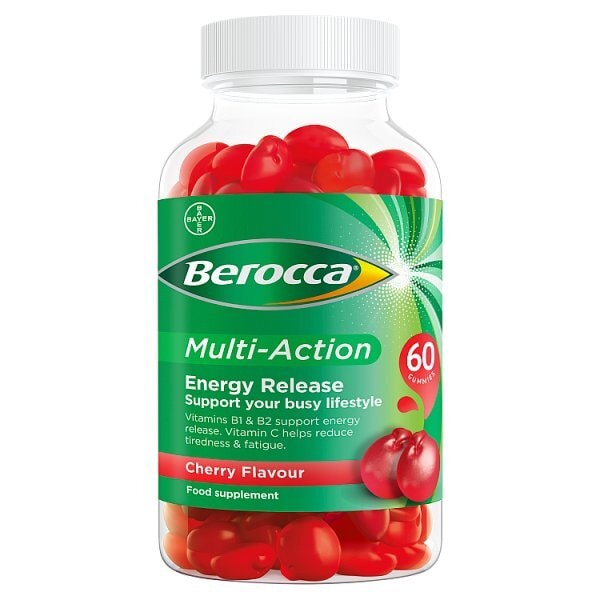 Berocca Multi-Action Cherry Flavour 60 Gummies