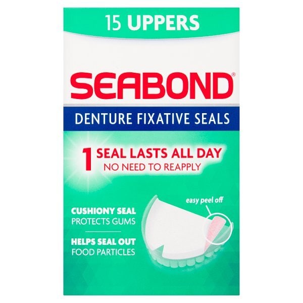 Seabond Denture Fixative Seals Original 15 Uppers