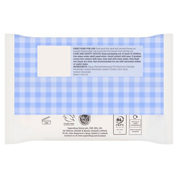 Superdrug Toddler Training Wipes Frag Free Bio 60