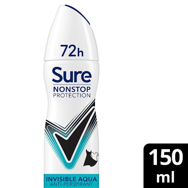 Sure Nonstop Protection Invisible Aqua Anti-Perspirant Aerosol 150 ml
