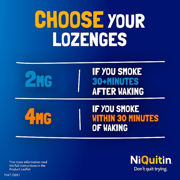 NiQuitin Mint 4mg Lozenges, 132 Lozenges- Quit Smoking Aid