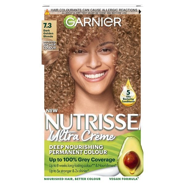 DNR Garnier Nutrisse Permanent Hair Dye Golden Copper 7.3