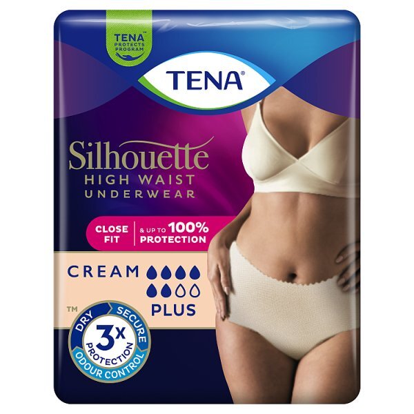 Tena Silhouette Plus Large 8Pk Cream