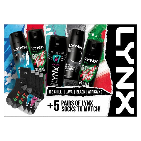 Lynx Unbranded Body Spray Gift Set 5 Days With 5 Body Sprays