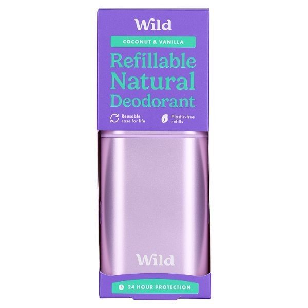 Wild Purple Case & Coconut & Vanilla Deodorant Refill 40g