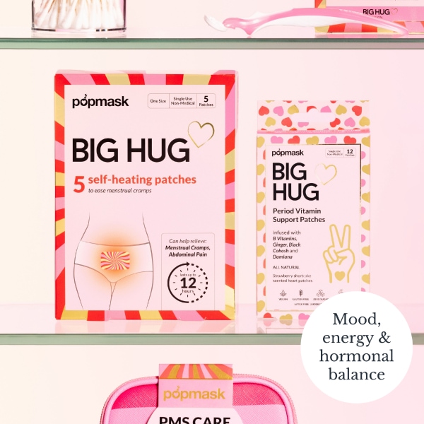 Popmask Big Hug Period Vitamin Support Supplement Patches (10 Pack)