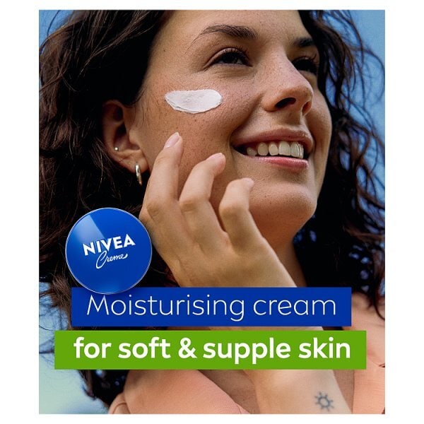 NIVEA Crème Moisturiser for Face Hands and Body 75ml Tin