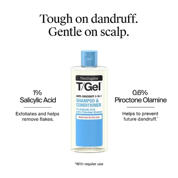Neutrogena T/Gel 2In1 Scalp 250Ml Shampoo And Conditioner