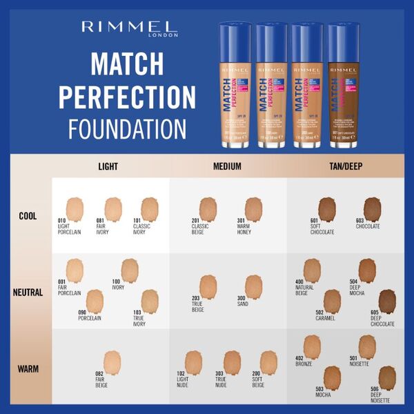 Rimmel Match Perfection Foundation Deep Mocha