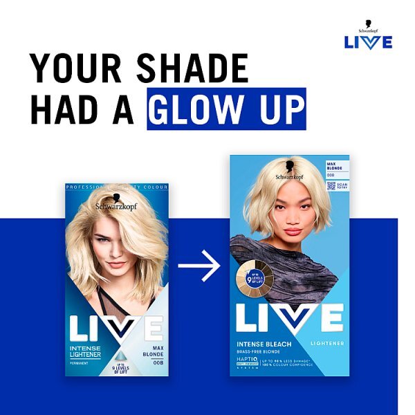Schwarzkopf LIVE Bleach 00B Max Blonde Hair Lightener